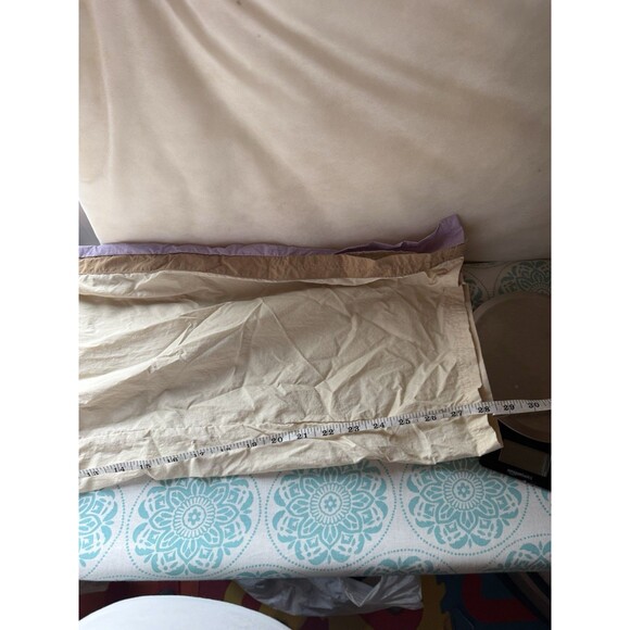 Women's Wide Leg Pants - JoyLab Ivory with Pink Stripe XXL - Picture 5 of 5